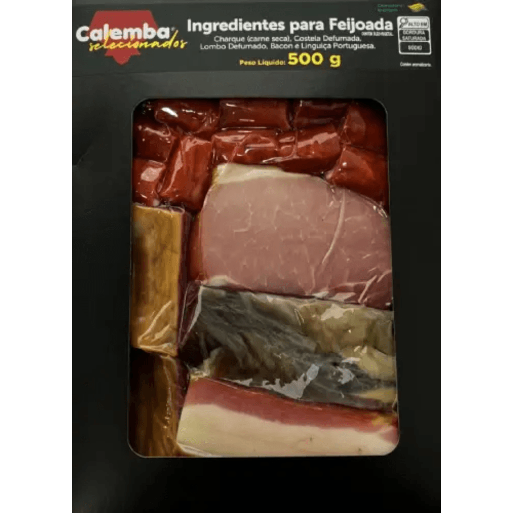 Ingredientes Feijoada Calemba 500g
